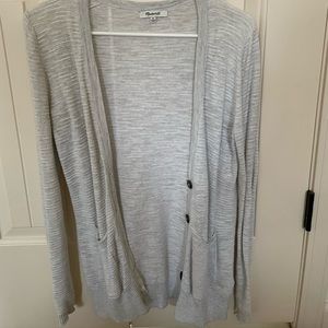 Madewell textured grey cardigan